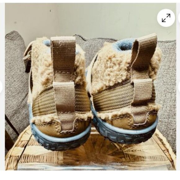 Chaco Ramble Fluff Bootie Ankle Boots Big Kids Boys Girls Size 3 Brown Fleece - Picture 3 of 6